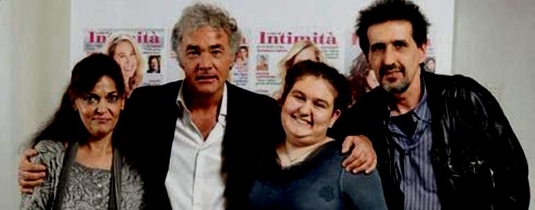Irene Conte con papà Paolo, mamma Cosmina e Massimo Giletti – foto da www.lastampa.it 
